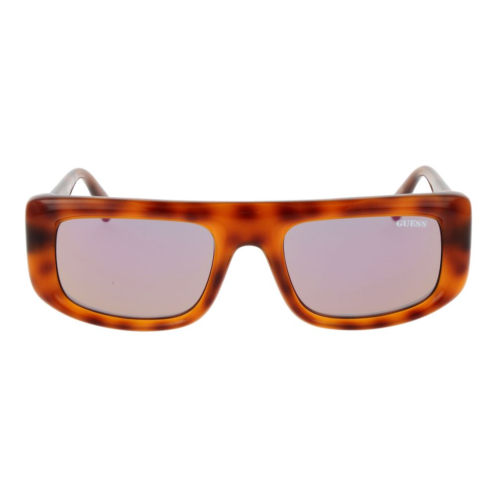 Guess Brown Plastic Sunglasses - Unisex Rectangle Style