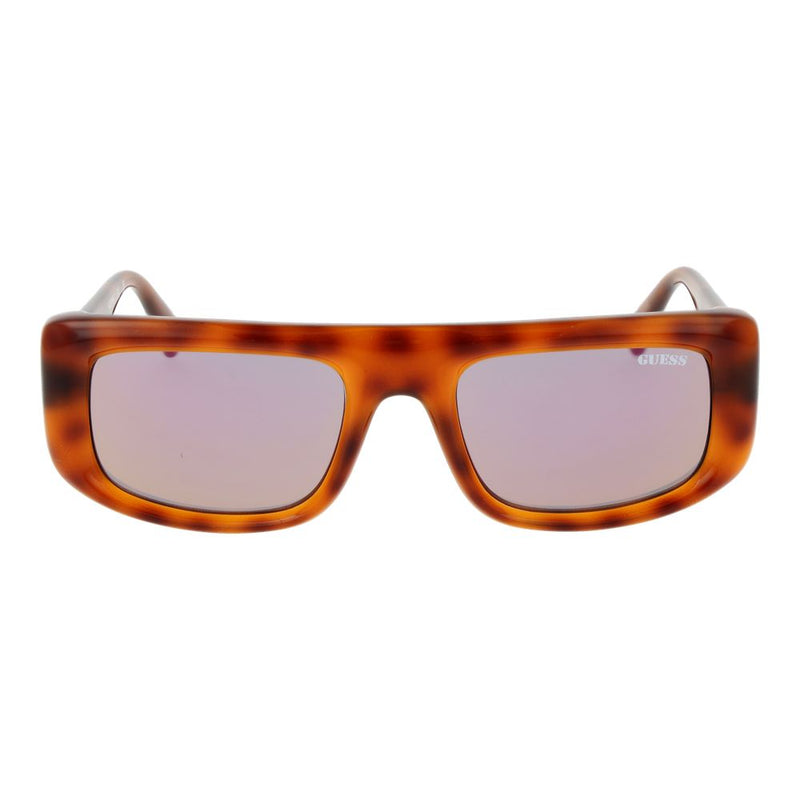 Guess Brown Plastic Sunglasses - Unisex Rectangle Style