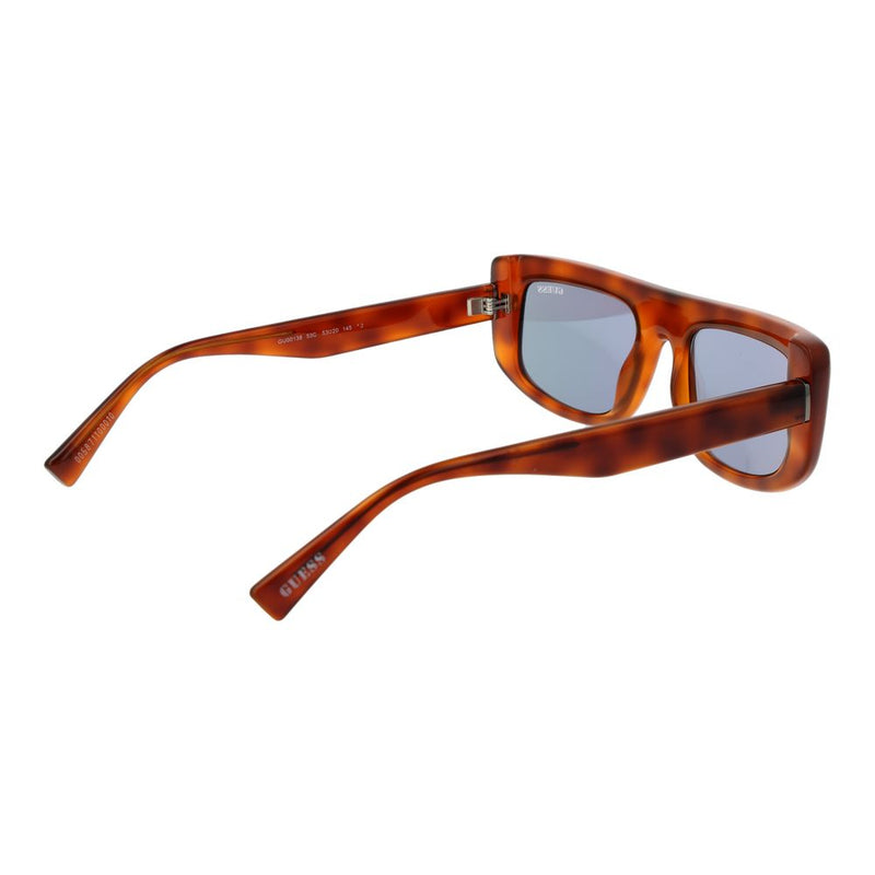 Guess Brown Plastic Sunglasses - Unisex Rectangle Style