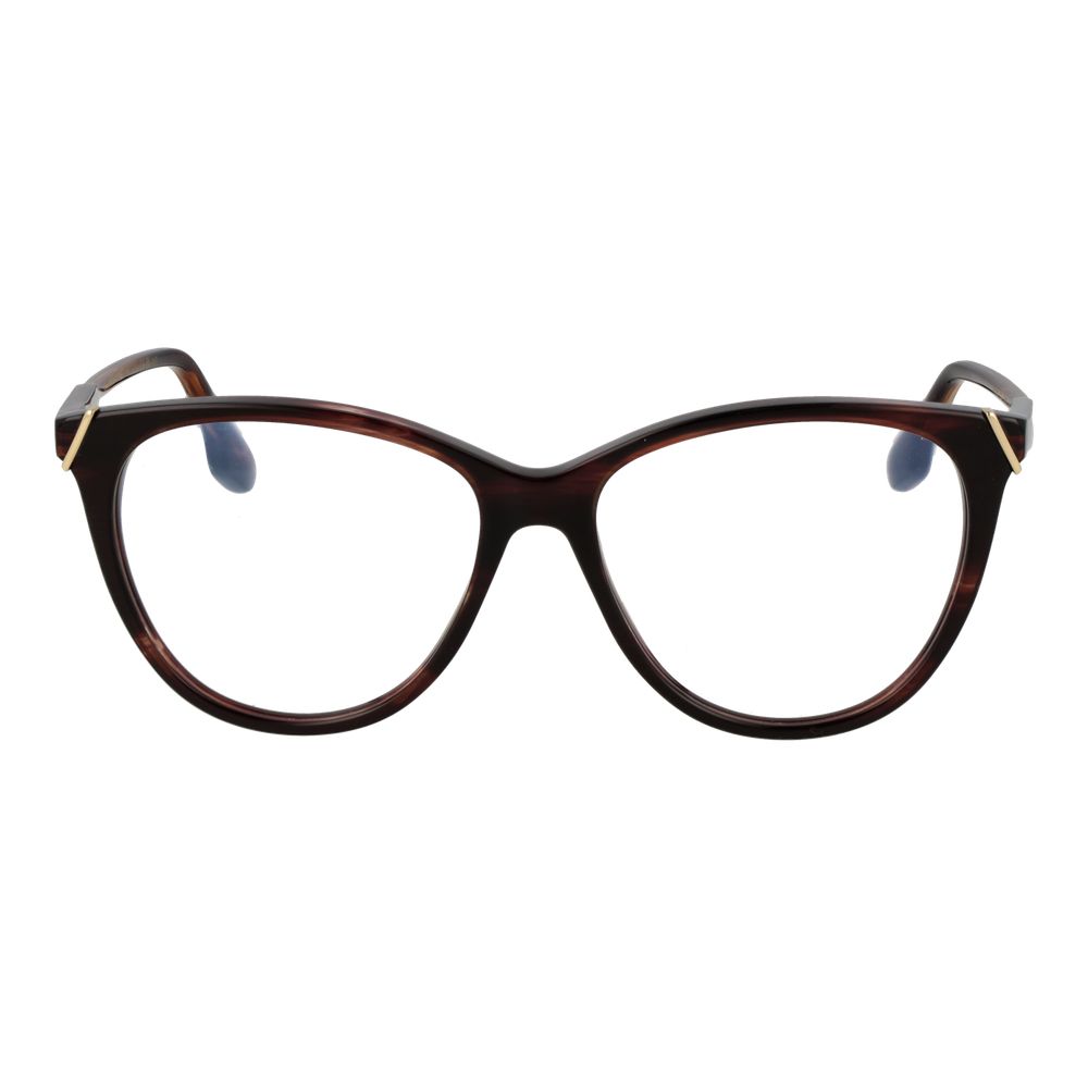 Victoria Beckham Brown Acetate Glasses (Frames) - Stylish Butterfly Design