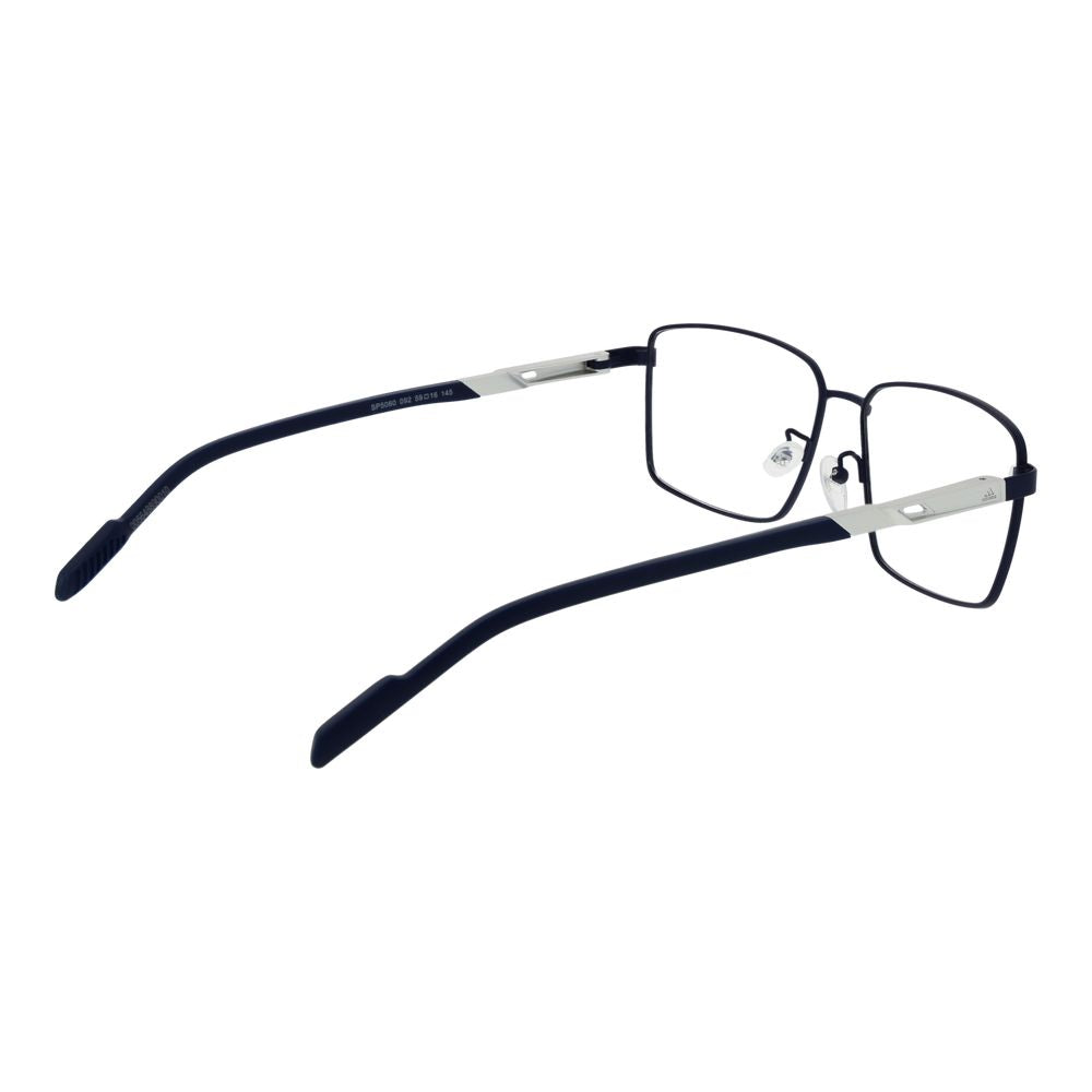 Adidas Blue Metal Glasses (Frames) - Stylish Rectangle Design
