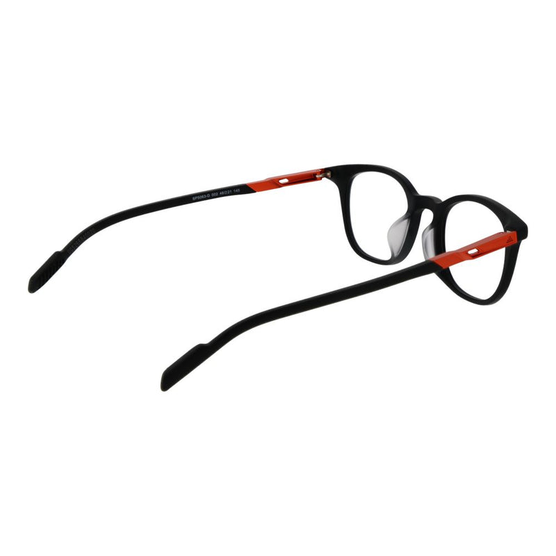 Adidas Black Plastic Glasses (Frames) - Unisex Panto Style