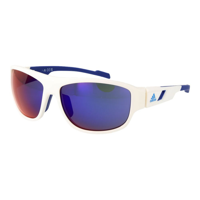 Adidas White Plastic Sunglasses for Men