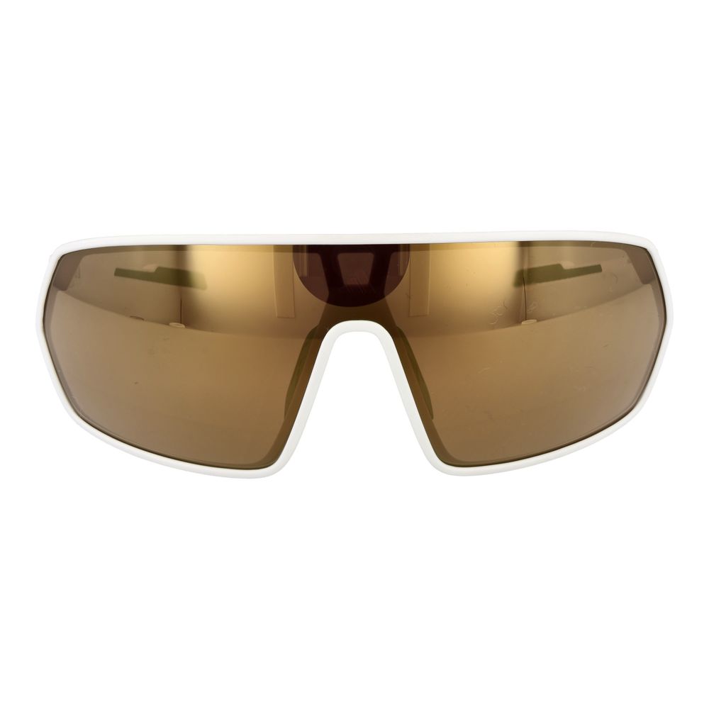 Adidas White Plastic Sunglasses - Sport Style with Mirrored Lenses