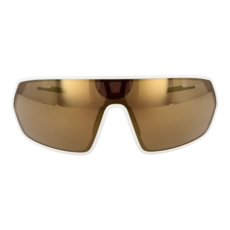 Adidas White Plastic Sunglasses - Sport Style with Mirrored Lenses