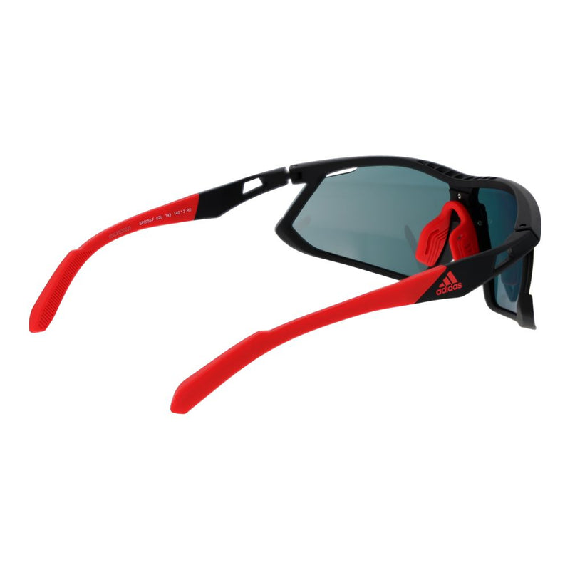 Adidas Black Plastic Sunglasses - Sport Style with Mirrored Lenses