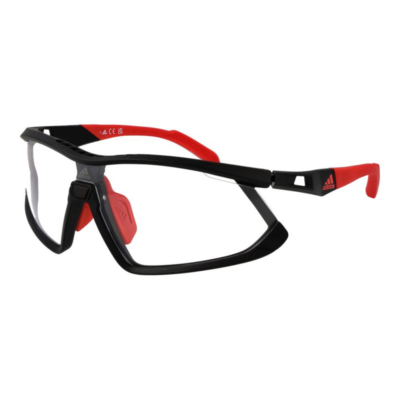 Adidas Black Plastic Sunglasses - Sport Style with Mirrored Lenses