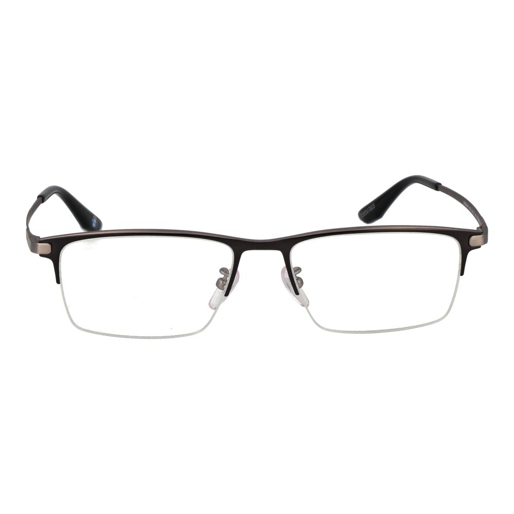 BMW Black Metal Glasses (Frames) - Stylish Half-Rim Design