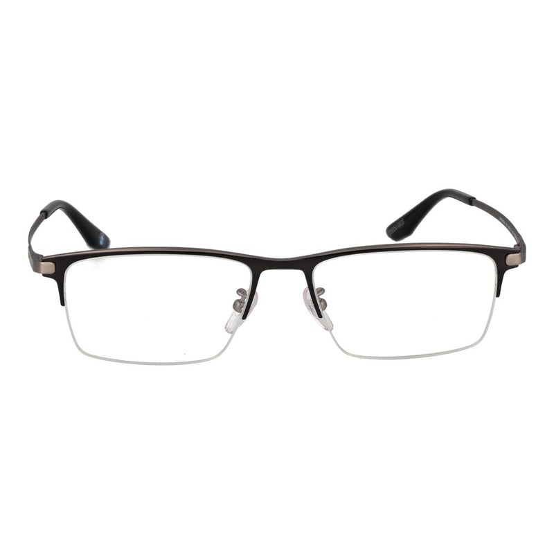 BMW Black Metal Glasses (Frames) - Stylish Half-Rim Design