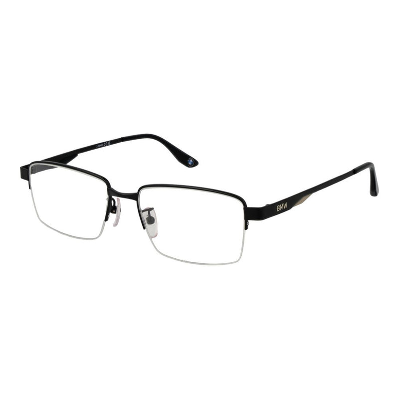BMW Black Metal Glasses (Frames) - Stylish Rectangle Design