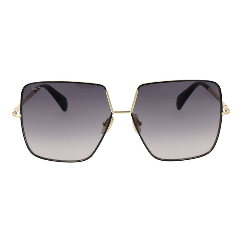 Lunettes de soleil Max Mara en métal noir