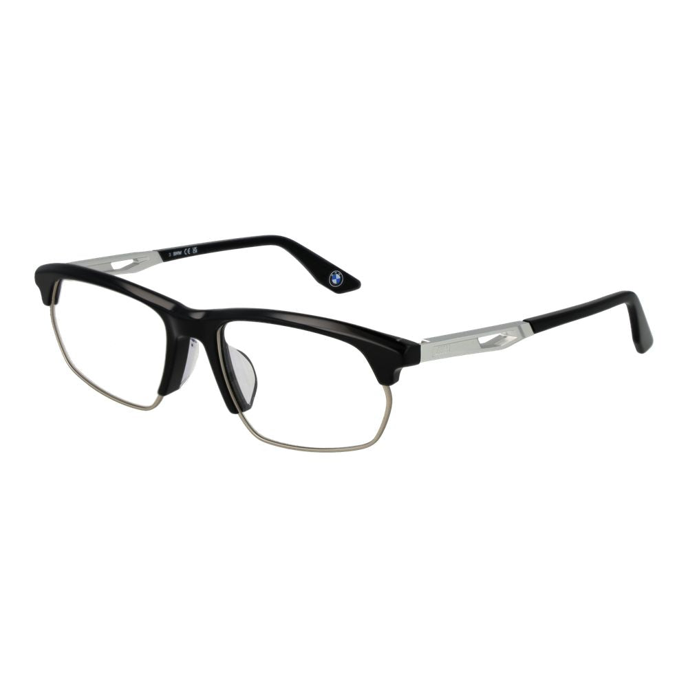 BMW Black Metal & Plastic Browline Glasses (Frames)