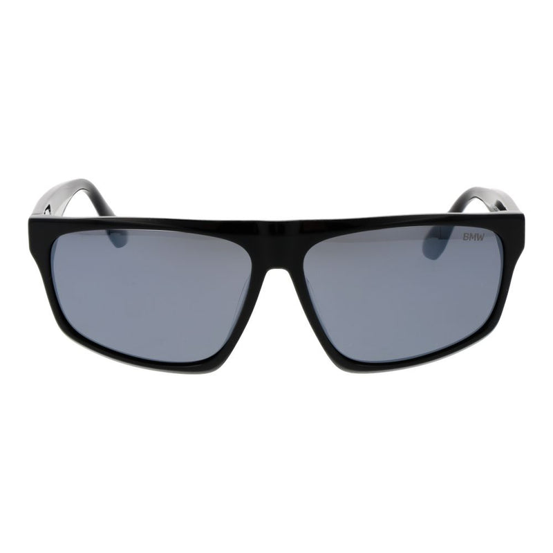 BMW Black Plastic Sunglasses for Men - Polarized Protection