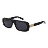 GCDS Black Plastic Sunglasses - Unisex Rectangle Style