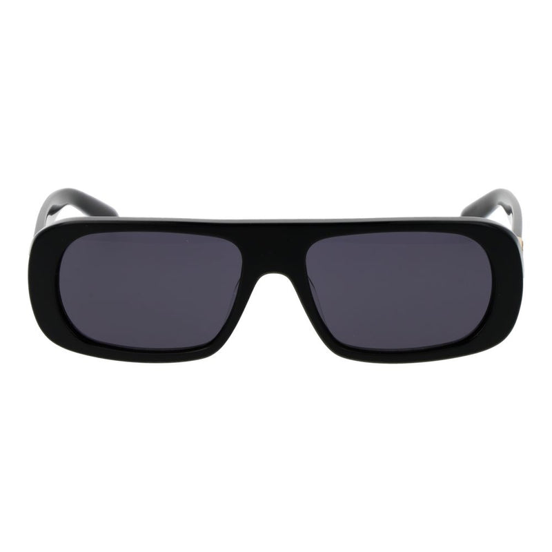 GCDS Black Plastic Sunglasses - Unisex Rectangle Design