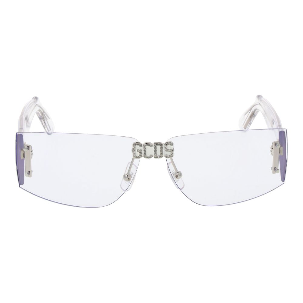 GCDS Transparent Plastic Sunglasses - Unisex Rimless Design