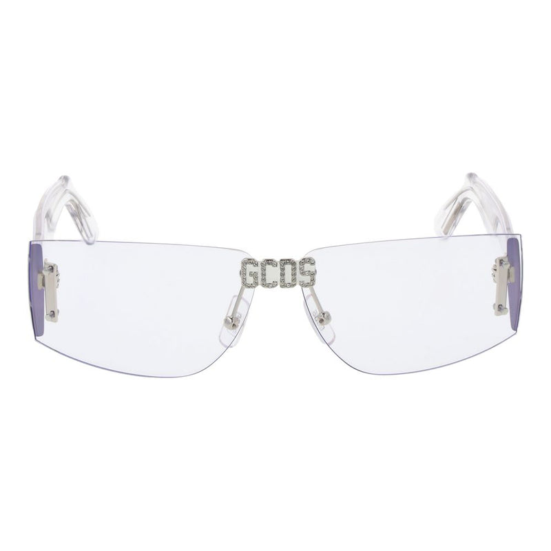 GCDS Transparent Plastic Sunglasses - Unisex Rimless Style
