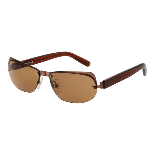 GCDS Brown Metal Sunglasses - Stylish Unisex Eyewear