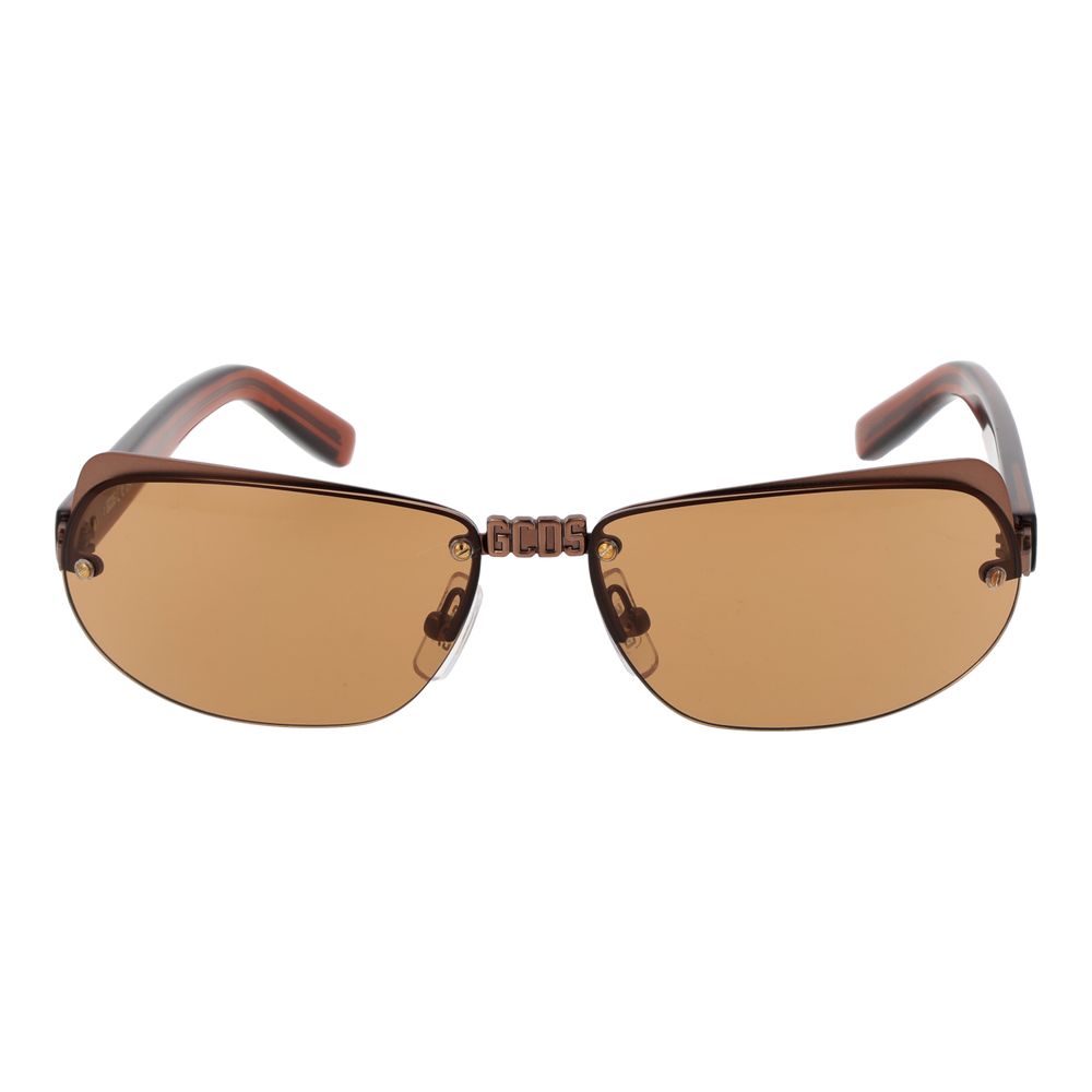 GCDS Brown Metal Sunglasses for Unisex