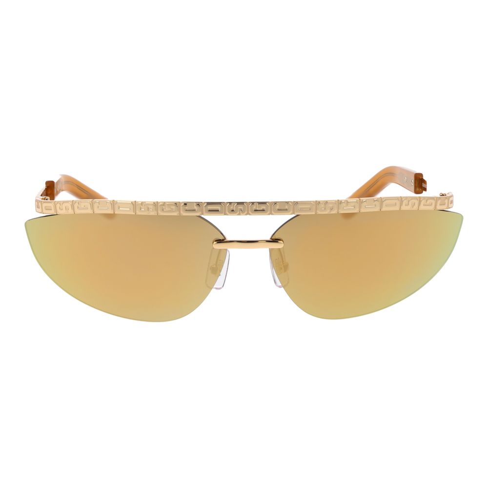 GCDS Gold Metal Sunglasses - Unisex Frameless Design
