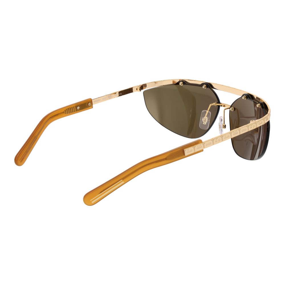 GCDS Gold Metal Sunglasses - Unisex Frameless Design