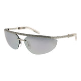 GCDS Silver Metal Sunglasses - Unisex Browline Style