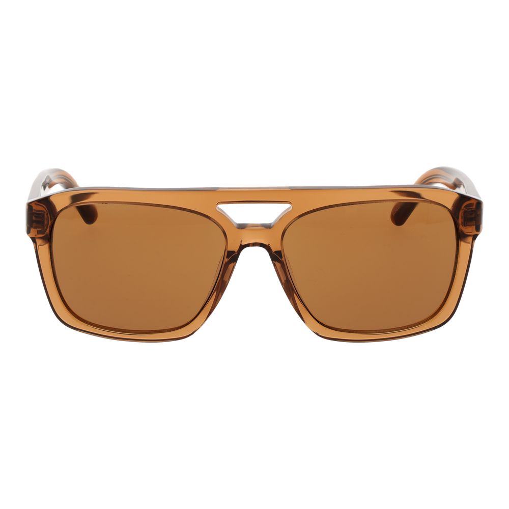 GCDS Brown Plastic Sunglasses - Unisex Square Design