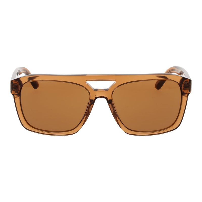 GCDS Brown Plastic Sunglasses for Unisex