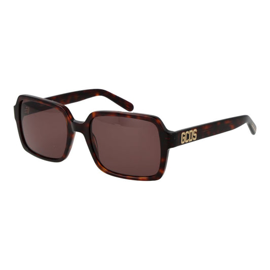 GCDS Brown Plastic Sunglasses - Stylish Unisex Eyewear