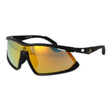 Adidas Black Plastic Sunglasses - Sport Style with Mirrored Lenses