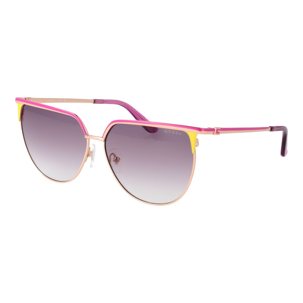 Guess Rose Gold Metal Sunglasses for Women