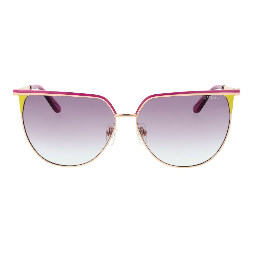Guess Rose Gold Metal Sunglasses for Women