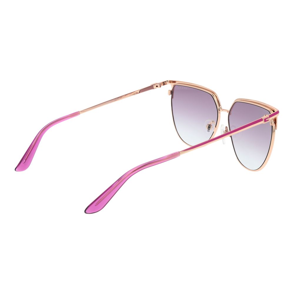 Guess Rose Gold Metal Sunglasses for Women