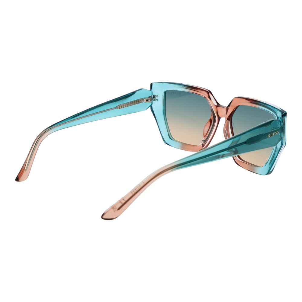 Lunettes de soleil Guess en plastique turquoise