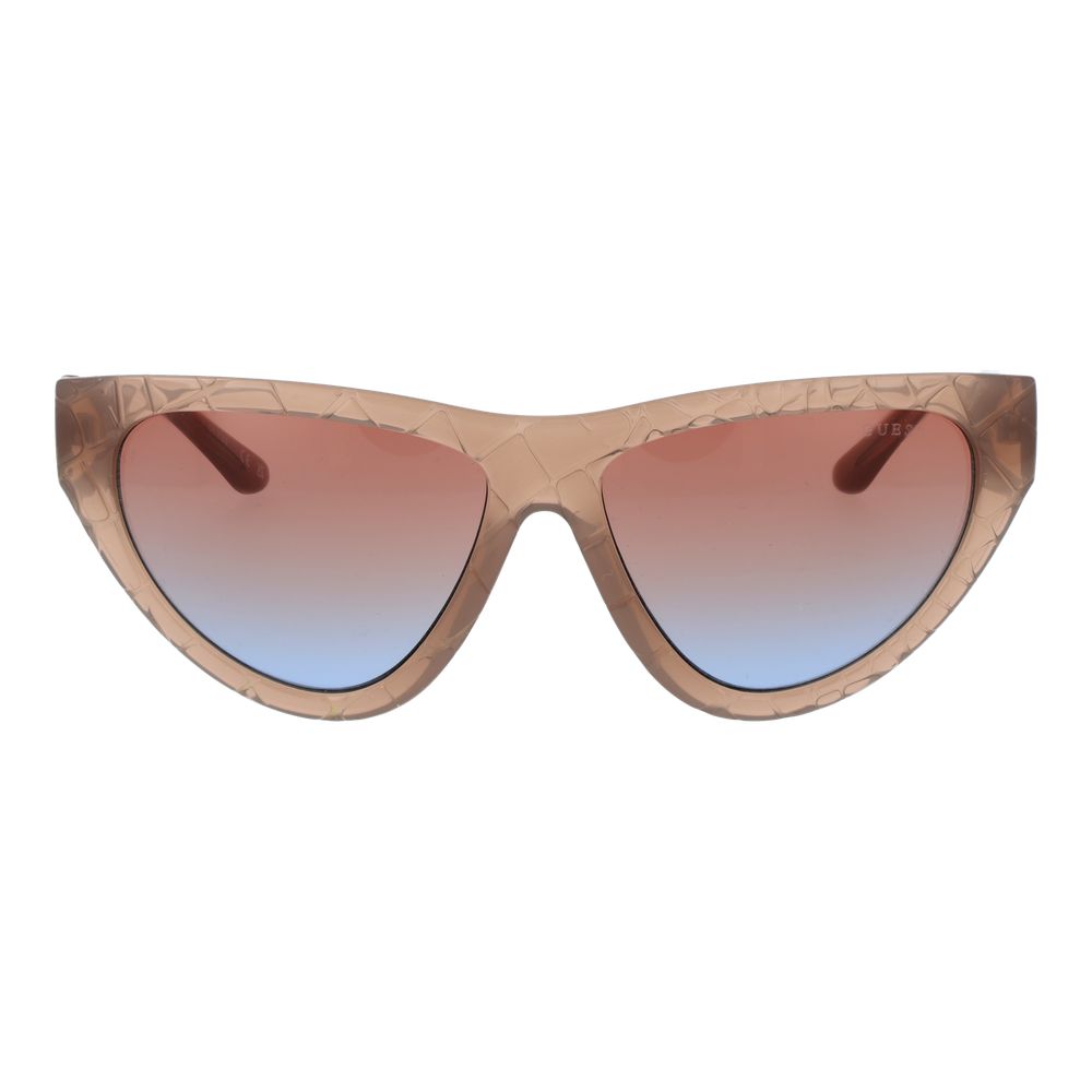 Guess Beige Plastic Cat Eye Sunglasses for Women