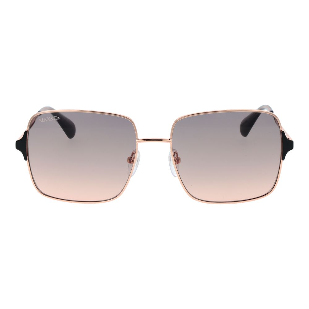 Max & Co Rose Gold Metal Sunglasses for Women