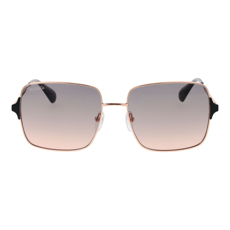 Max & Co Rose Gold Metal Sunglasses for Women