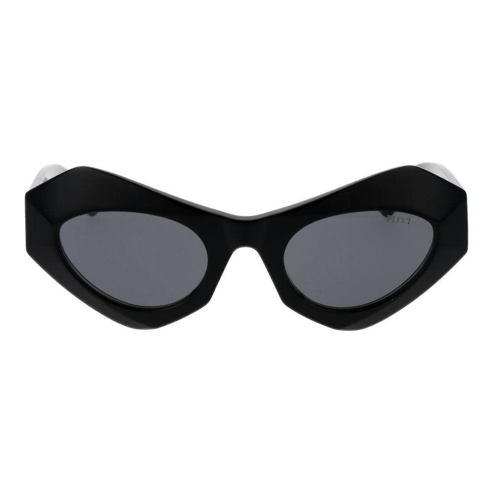 Emilio Pucci Black Plastic Cat Eye Sunglasses