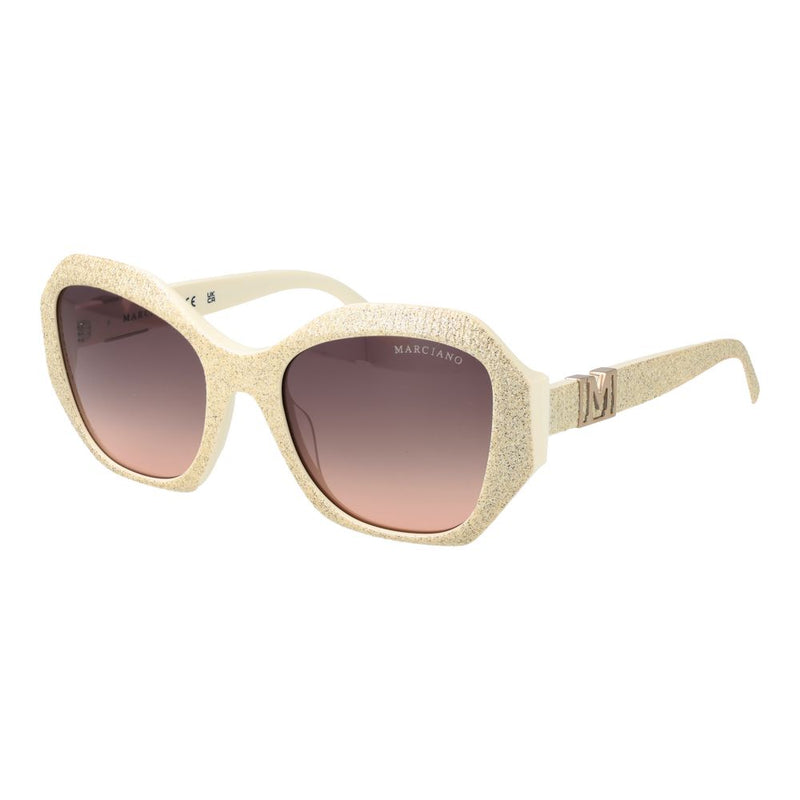 Marciano by Guess Beige Plastic Butterfly Sunglasses