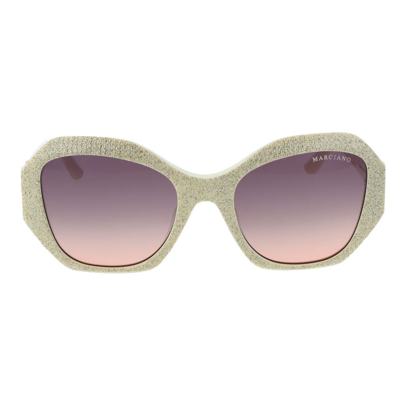 Marciano by Guess Beige Plastic Butterfly Sunglasses