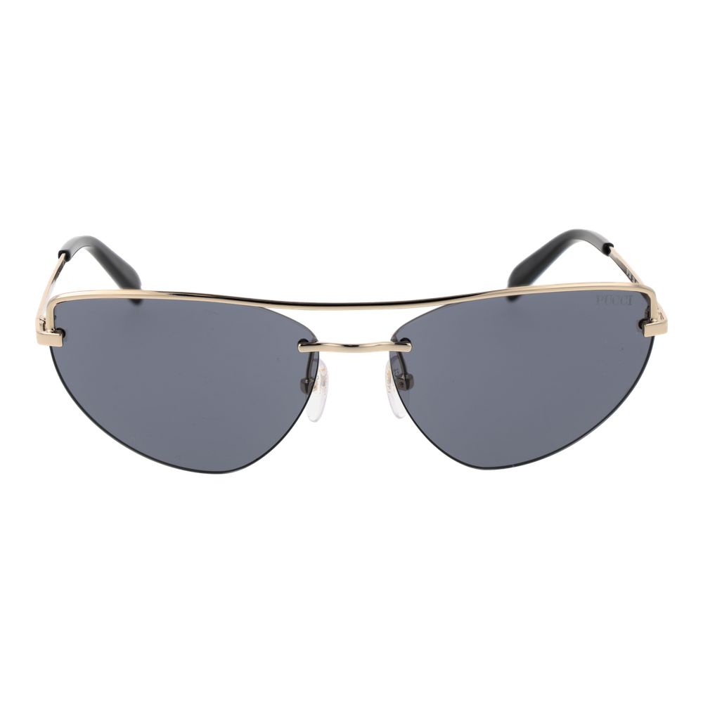 Lunettes de soleil Emilio Pucci en métal doré
