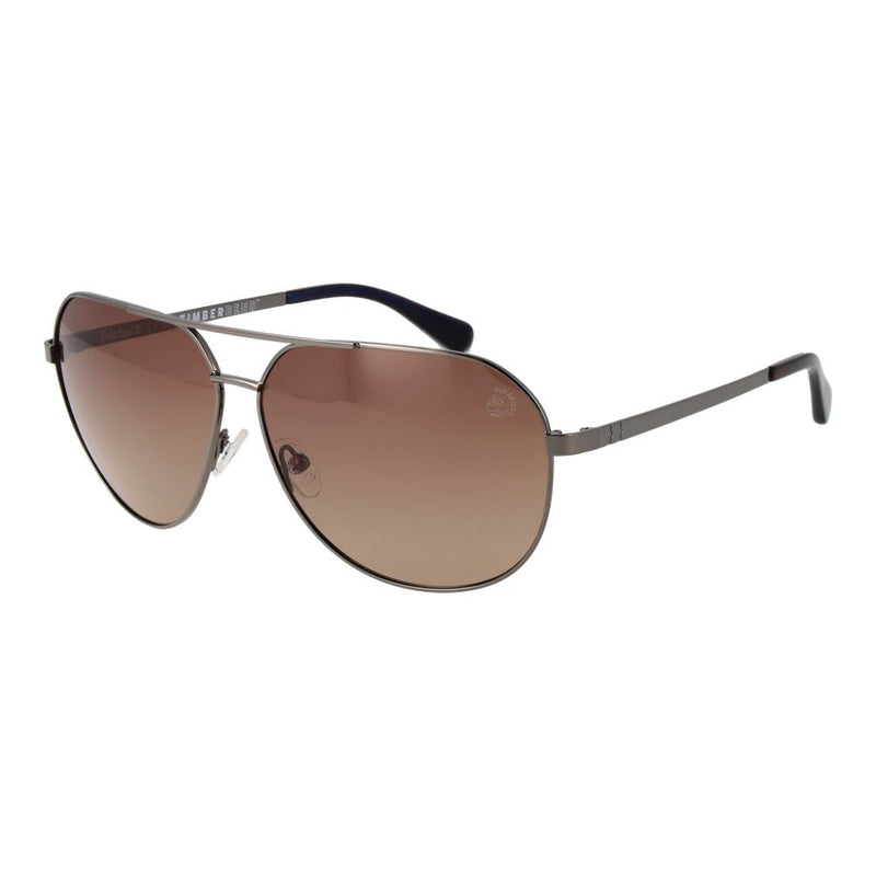Timberland Gray Metal Sunglasses - Aviator Style