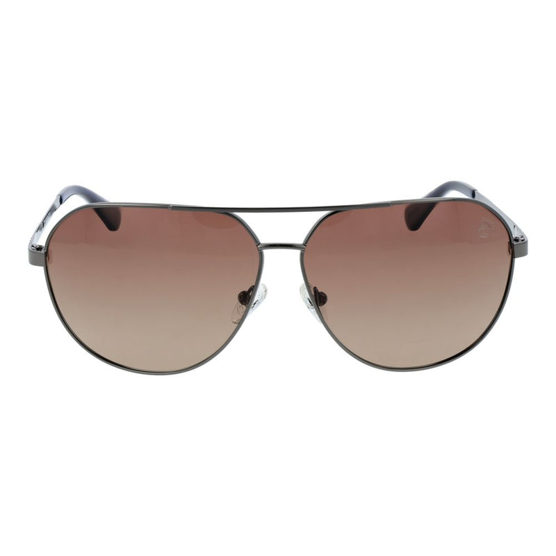 Timberland Gray Metal Sunglasses - Aviator Style