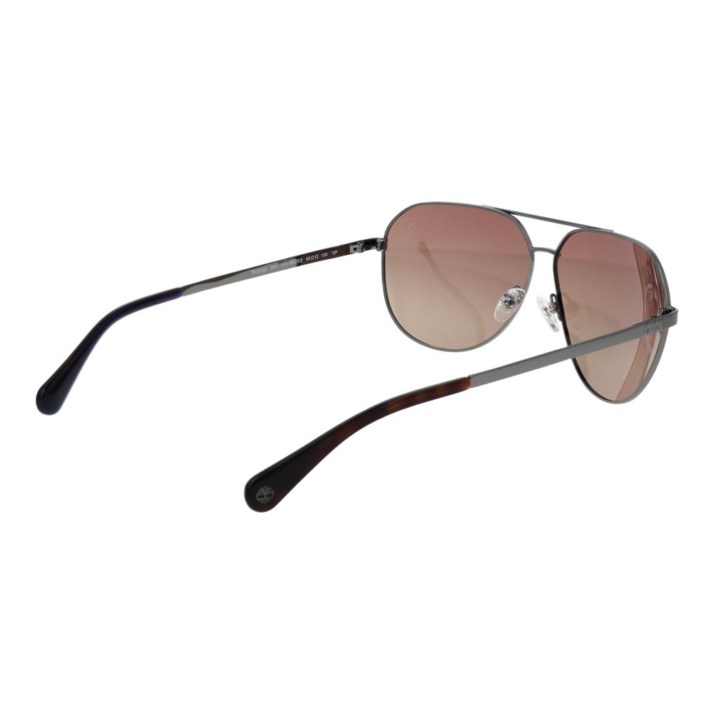 Timberland Gray Metal Sunglasses - Aviator Style