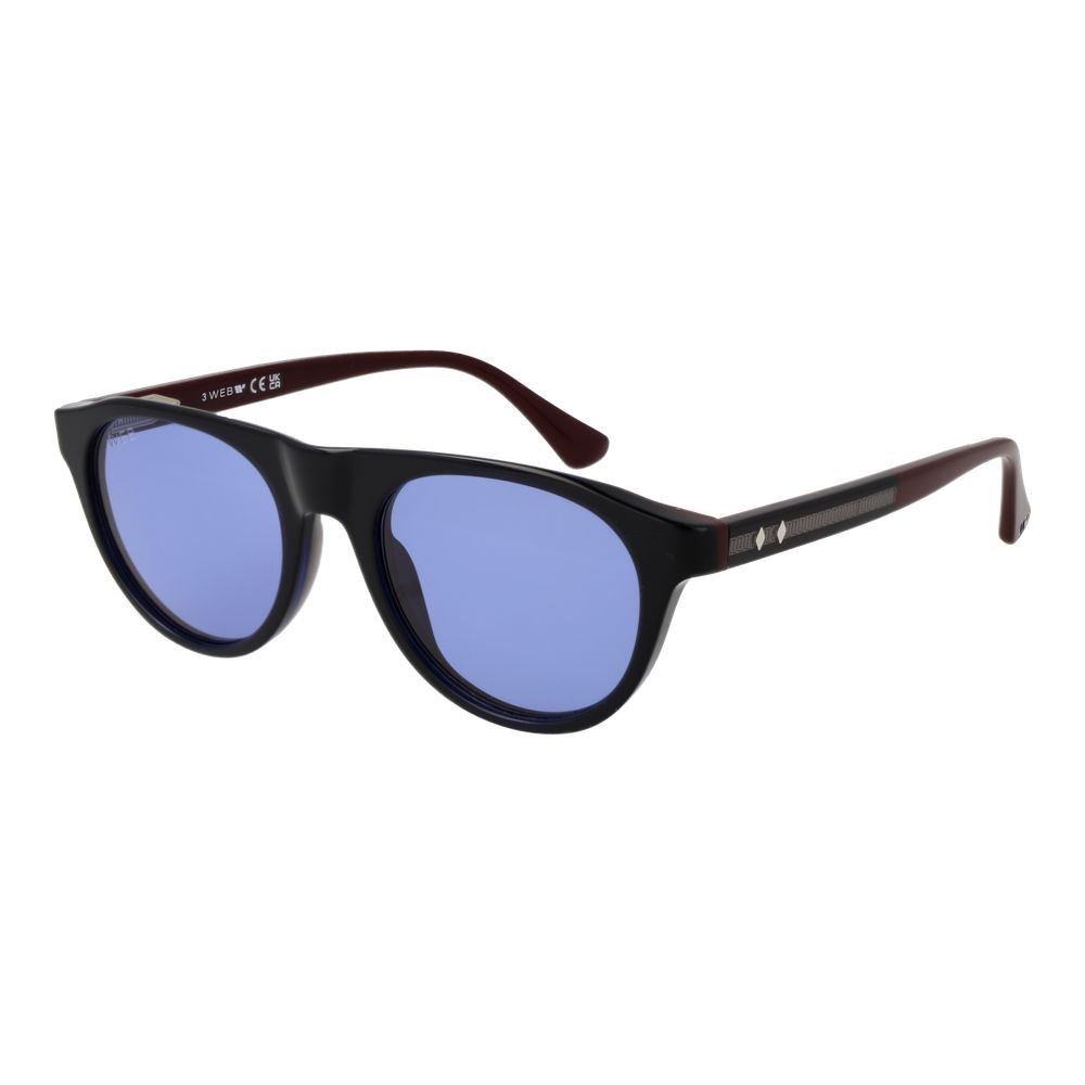 Web Blue Plastic Sunglasses for Men