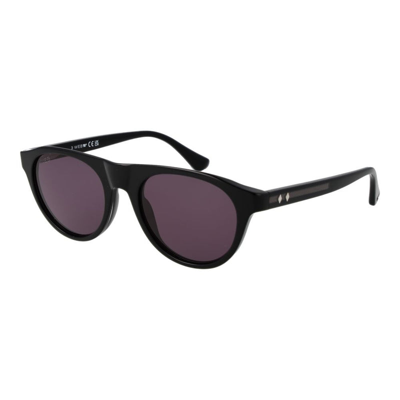 Lunettes de soleil en plastique noir Web