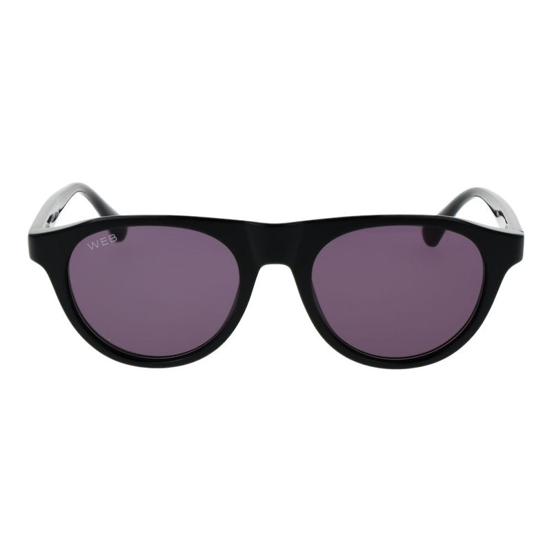 Lunettes de soleil en plastique noir Web