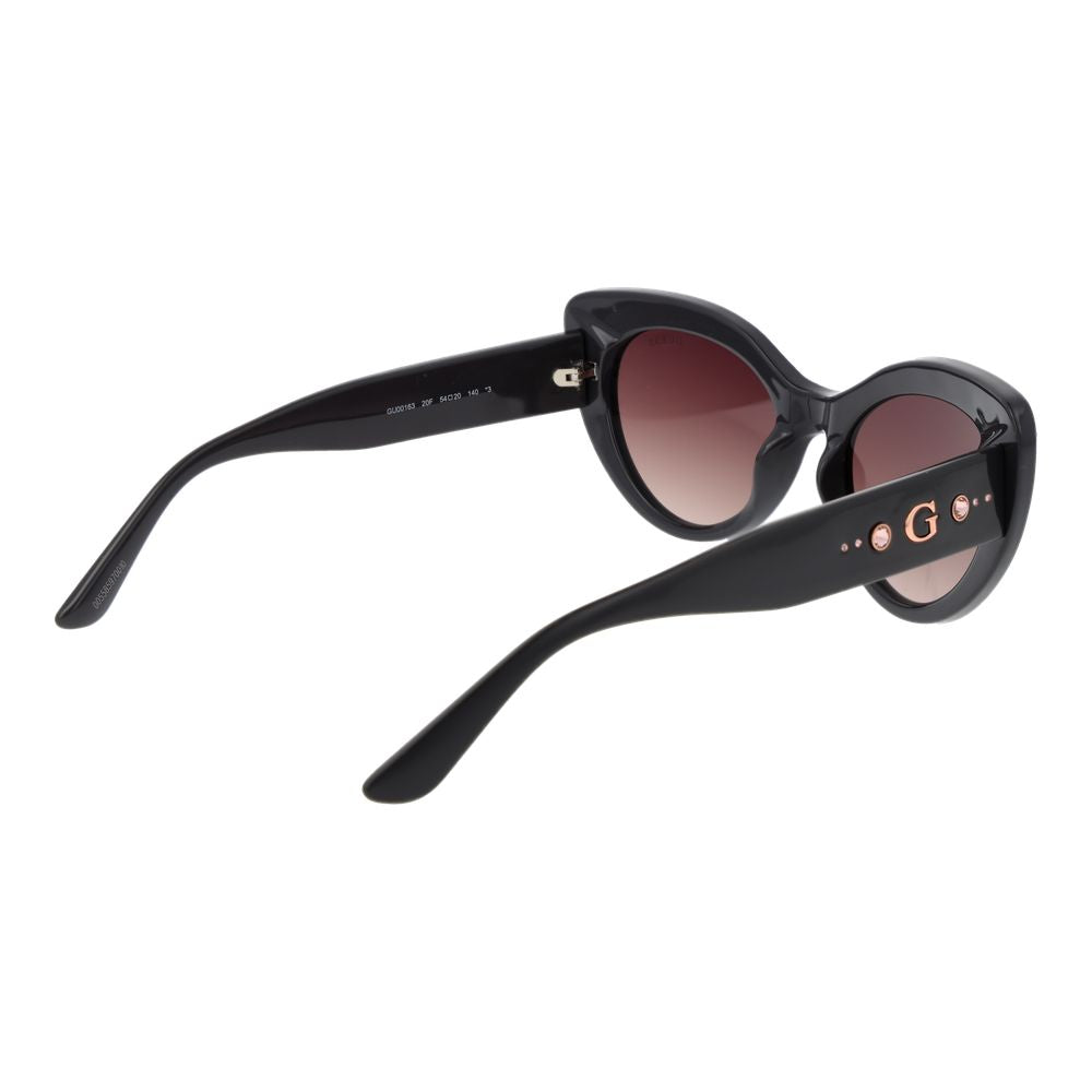 Lunettes de soleil en plastique gris Guess
