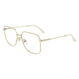 Victoria Beckham Gold Metal Square Glasses (Frames)