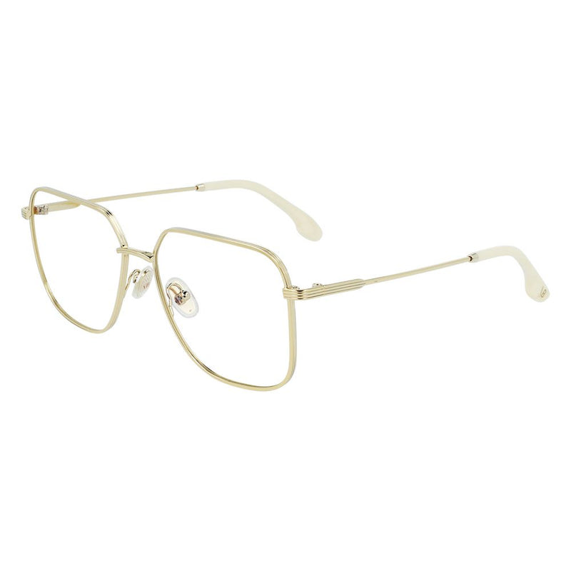 Victoria Beckham Gold Metal Square Glasses (Frames)